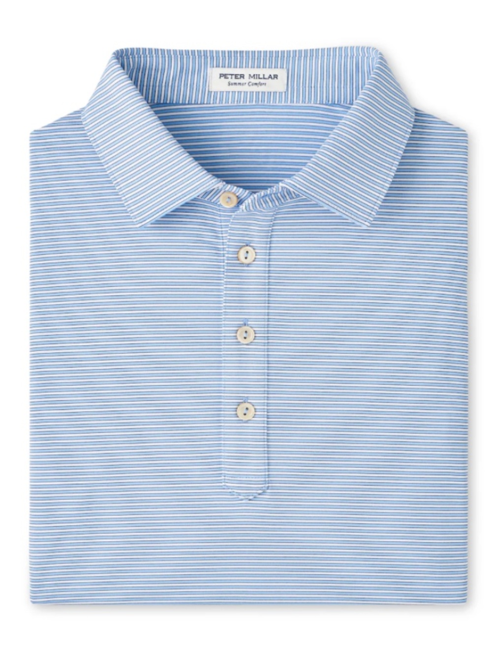 Peter Millar Men's XXL Cottage Blue Lawson Performance Jersey Polo MSRP $108